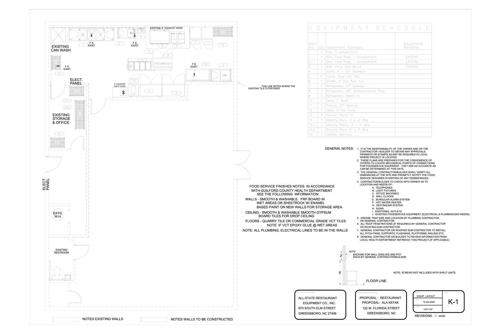 Kitchen Layout Plan